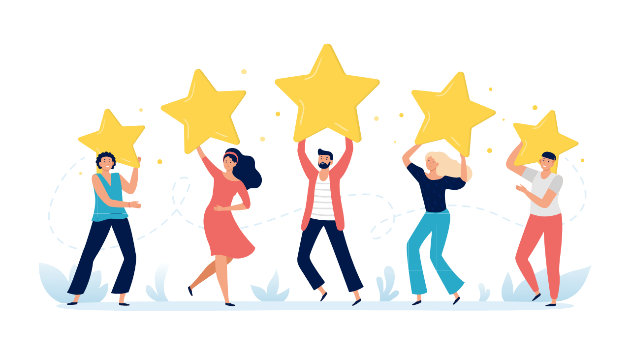人　喜んでいる
イラスト